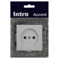 Розетка 1-м СП Accent 6-201-01 16А IP20 250В 2Р AL/CU бел. Intro Б0063653 ТехноИмпульс