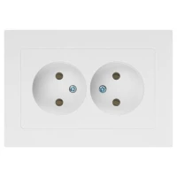 Розетка 2-м СП Accent 6-204-01 16А IP20 250В 2P AL/CU бел. Intro Б0063447 ТехноИмпульс