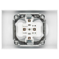 Розетка 2-м СП Accent 6-204-01 16А IP20 250В 2P AL/CU бел. Intro Б0063447 ТехноИмпульс