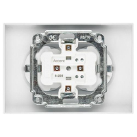 Розетка 2-м СП Accent 6-205-01 16А IP20 250В 2P+E Schuko AL/CU бел. Intro Б0063485 ТехноИмпульс