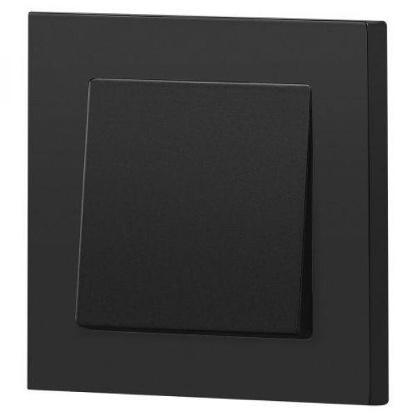 Выключатель 1-кл. СП Accent 6-101-05 10А IP20 250В AL/CU антрацит Intro Б0063458 ТехноИмпульс