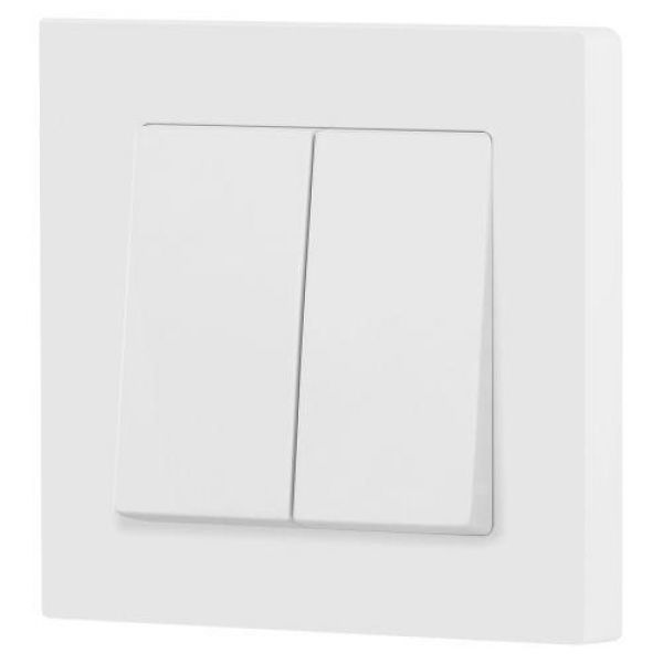 Выключатель 2-кл. СП Accent 6-104-01М 10А IP20 250В AL/CU бел. матов. Intro Б0063456 ТехноИмпульс