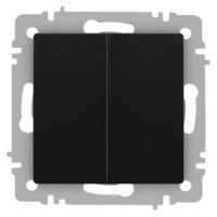 Выключатель 2-кл. СП Accent 6-104-05 10А IP20 250В AL/CU антрацит Intro Б0063488 ТехноИмпульс