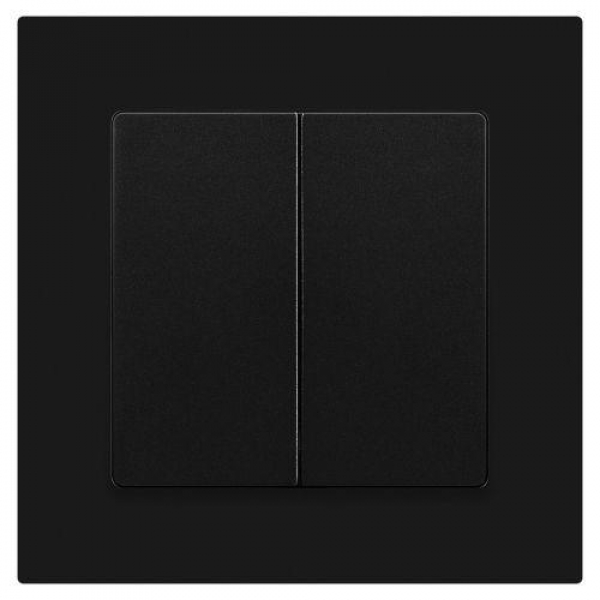 Выключатель 2-кл. СП Accent 6-104-05 10А IP20 250В AL/CU антрацит Intro Б0063488 ТехноИмпульс