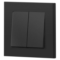 Выключатель 2-кл. СП Accent 6-104-05 10А IP20 250В AL/CU антрацит Intro Б0063488 ТехноИмпульс