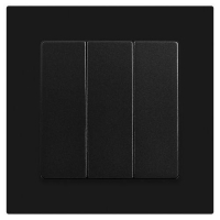 Выключатель 3-кл. СП Accent 6-106-05 10А IP20 250В AL/CU антрацит Intro Б0063540 ТехноИмпульс