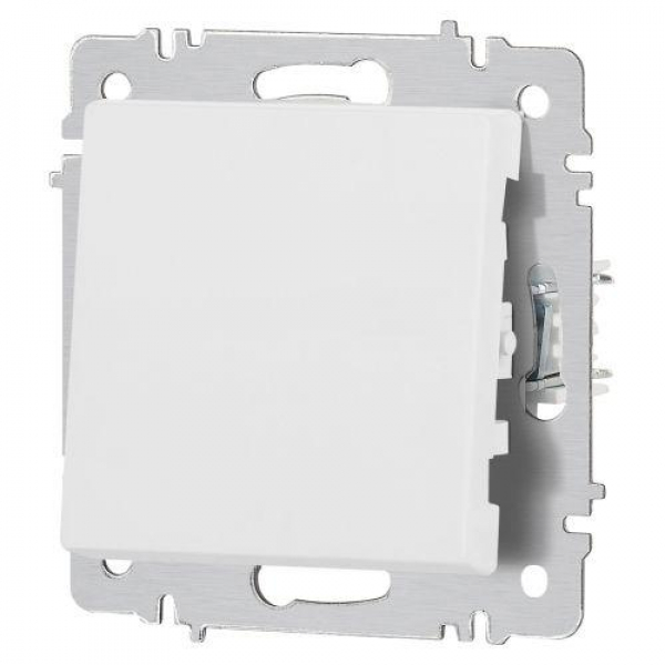 Переключатель 1-кл. СП Accent 6-103-01М 10А IP20 250В AL/CU бел. матов. Intro Б0063476 ТехноИмпульс