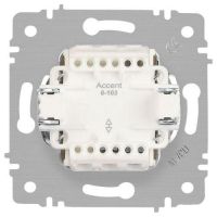 Переключатель 1-кл. СП Accent 6-103-05 10А IP20 250В AL/CU антрацит Intro Б0063470 ТехноИмпульс