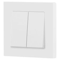 Переключатель 2-кл. СП Accent 6-107-01М 10А IP20 250В AL/CU бел. матов. Intro Б0063556 ТехноИмпульс