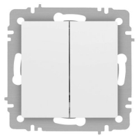 Переключатель 2-кл. СП Accent 6-107-01М 10А IP20 250В AL/CU бел. матов. Intro Б0063556 ТехноИмпульс