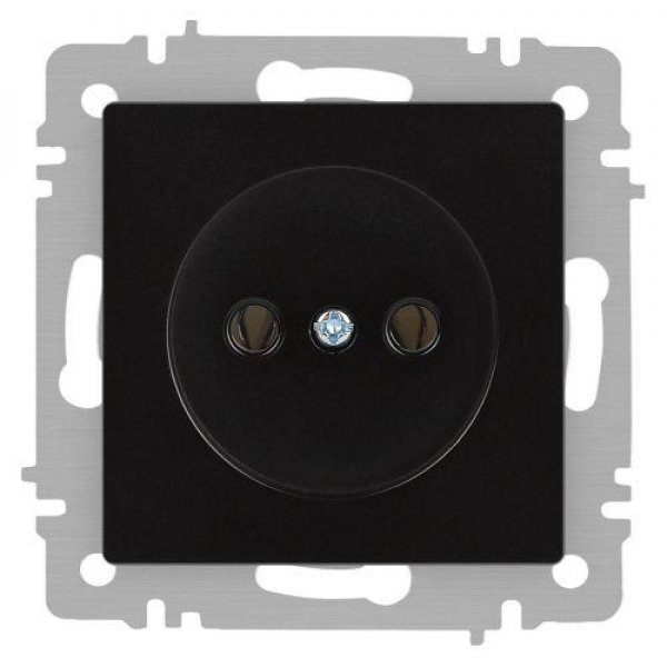 Розетка 1-м СП Accent 6-201-05 16А IP20 250В 2P антрацит Intro Б0063665 ТехноИмпульс