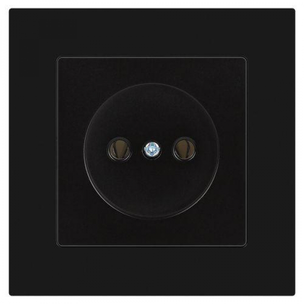 Розетка 1-м СП Accent 6-201-05 16А IP20 250В 2P антрацит Intro Б0063665 ТехноИмпульс