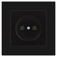 Розетка 1-м СП Accent 6-201-05 16А IP20 250В 2P антрацит Intro Б0063665 ТехноИмпульс