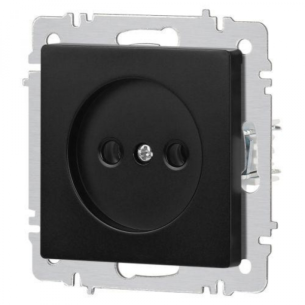 Розетка 1-м СП Accent 6-201-05 16А IP20 250В 2P антрацит Intro Б0063665 ТехноИмпульс