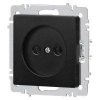 Розетка 1-м СП Accent 6-201-05 16А IP20 250В 2P антрацит Intro Б0063665 ТехноИмпульс