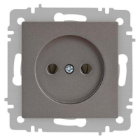 Розетка 1-м СП Accent 6-201-09 16А IP20 250В 2P титан Intro Б0063673 ТехноИмпульс