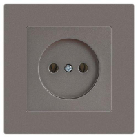 Розетка 1-м СП Accent 6-201-09 16А IP20 250В 2P титан Intro Б0063673 ТехноИмпульс