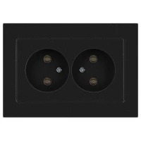 Розетка 2-м СП Accent 6-204-05 16А IP20 250В 2P AL/CU антрацит Intro Б0063465 ТехноИмпульс
