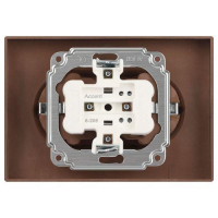 Розетка 2-м СП Accent 6-205-09 16А IP20 250В 2P+E Schuko AL/CU титан Intro Б0063500 ТехноИмпульс