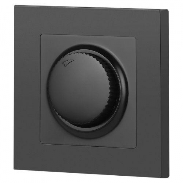 Светорегулятор поворотный СП Accent 6-401-05 600Вт 230В IP20 антрацит Intro Б0063679 ТехноИмпульс