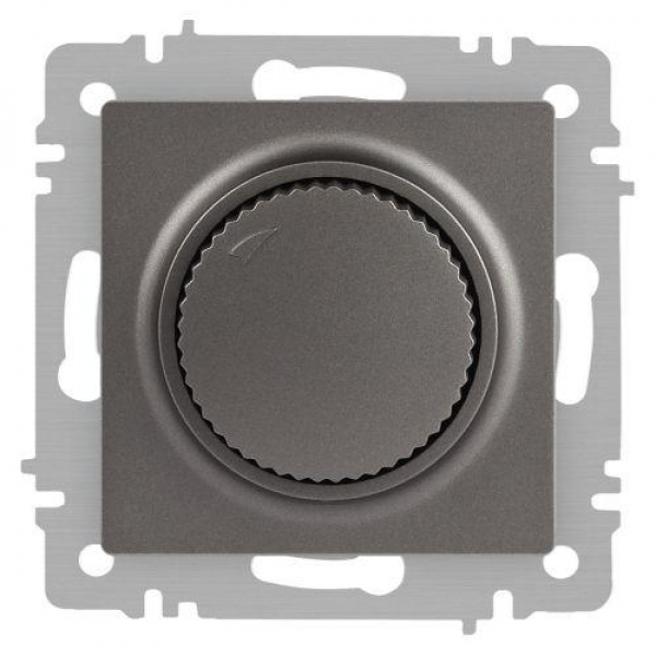 Светорегулятор поворотный СП Accent 6-401-09 600Вт 230В IP20 титан Intro Б0063685 ТехноИмпульс