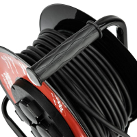 Удлинитель на метал. катушке 4х30м с заземл. IP44 КГ 3х2.5кв.мм с выключателем с защ. крышками Rexant 13-5014 ТехноИмпульс