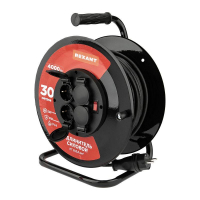 Удлинитель на метал. катушке 4х30м с заземл. IP44 КГ 3х2.5кв.мм с выключателем с защ. крышками Rexant 13-5014 ТехноИмпульс