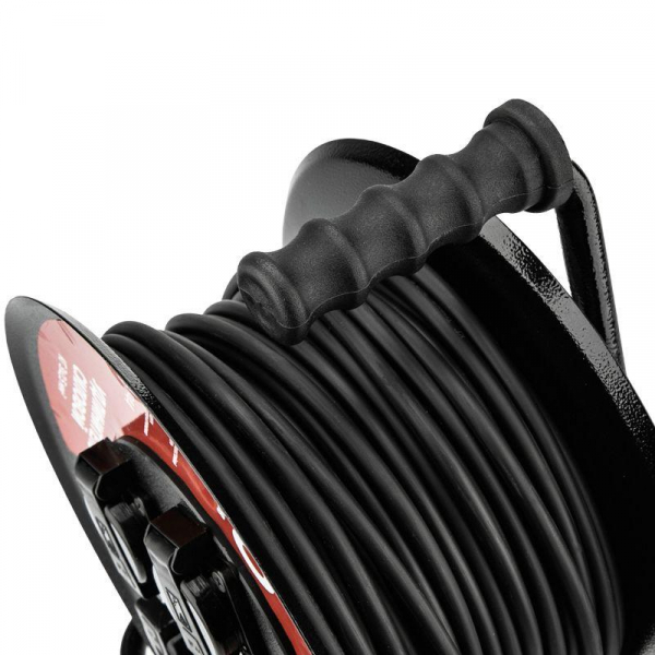 Удлинитель на метал. катушке 4х40м с заземл. IP44 КГ 3х2.5кв.мм с выключателем с защ. крышками Rexant 13-5015 ТехноИмпульс