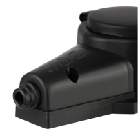 Колодка 1-м с заземл. 16A IP44 KX-1e-B-IP44 каучук. черн. Эра Б0068402 ТехноИмпульс