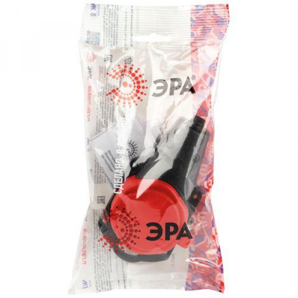 Колодка 1-м с заземл. 16A IP44 KX-1e-RED-IP44 каучук. красн. Эра Б0068412 ТехноИмпульс