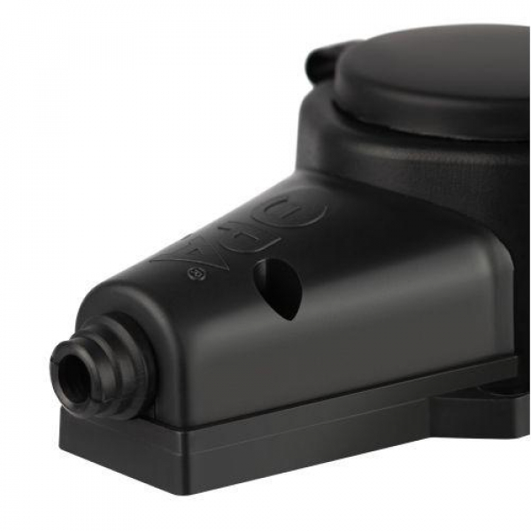 Колодка 2-м с заземл. 16A IP44 KX-2e-B-IP44 каучук. черн. Эра Б0068451 ТехноИмпульс