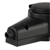 Колодка 2-м с заземл. 16A IP44 KX-2e-B-IP44 каучук. черн. Эра Б0068451 ТехноИмпульс