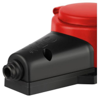 Колодка 2-м с заземл. 16A IP44 KX-2e-RED-IP44 каучук. красн. Эра Б0068443 ТехноИмпульс