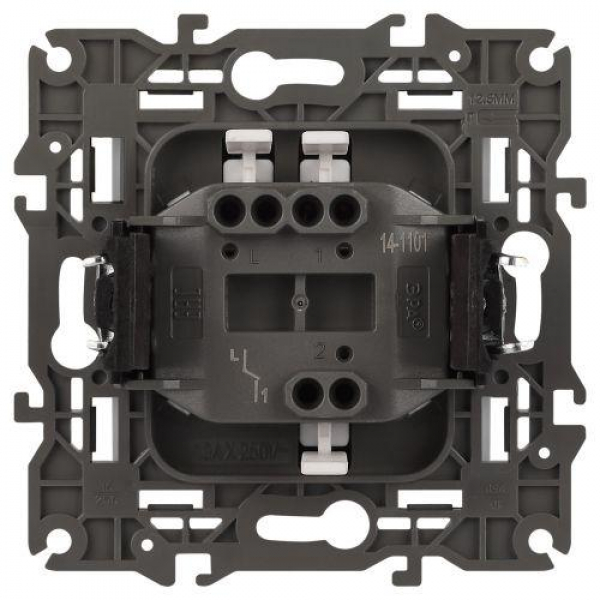 Выключатель Elegance 14-1101-01М 250В 10АХ матов. бел. Эра Б0065780 ТехноИмпульс