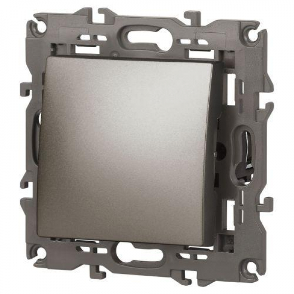 Выключатель Elegance 14-1101-16 250В 10АХ титан Эра Б0065782 ТехноИмпульс