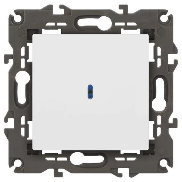 Выключатель Elegance 14-1102-01М 250В 10АХ с подсветкой матов. бел. Эра Б0065783 ТехноИмпульс