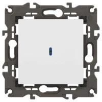 Выключатель Elegance 14-1102-01М 250В 10АХ с подсветкой матов. бел. Эра Б0065783 ТехноИмпульс