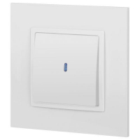 Выключатель Elegance 14-1102-01М 250В 10АХ с подсветкой матов. бел. Эра Б0065783 ТехноИмпульс