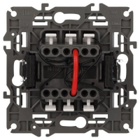 Выключатель 2-кл. Elegance 14-1105-16 250В 10АХ с подсветкой титан Эра Б0065789 ТехноИмпульс