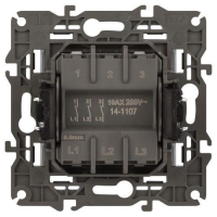 Выключатель 3-кл. Elegance 14-1107-01М 250В 10АХ матов. бел. Эра Б0065796 ТехноИмпульс