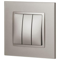Выключатель 3-кл. Elegance 14-1107-16 250В 10АХ титан Эра Б0065799 ТехноИмпульс