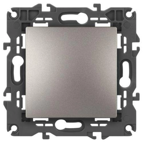 Переключатель Elegance 14-1103-16 250В 10АХ титан Эра Б0065792 ТехноИмпульс