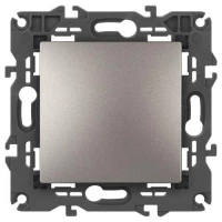 Переключатель Elegance 14-1103-16 250В 10АХ титан Эра Б0065792 ТехноИмпульс