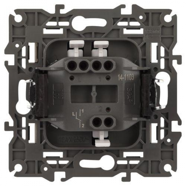 Переключатель Elegance 14-1103-16 250В 10АХ титан Эра Б0065792 ТехноИмпульс