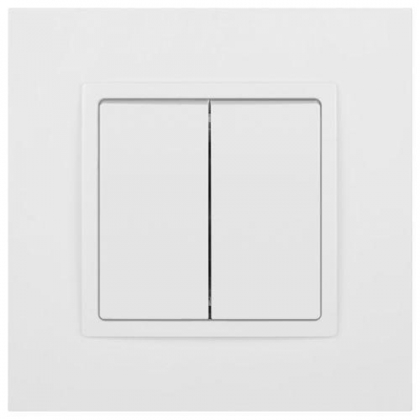 Переключатель 2-кл. Elegance 14-1106-01М 250В 10АХ матов. бел. Эра Б0065791 ТехноИмпульс