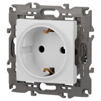 Розетка Elegance 14-2102-01М 16А 250В 2P+E Schuko защ. шторки матов. бел. Эра Б0065804 ТехноИмпульс