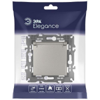 Розетка Elegance 14-2103-16 16А 250В 2P+E Schuko защ. шторки с крышкой титан Эра Б0065811 ТехноИмпульс