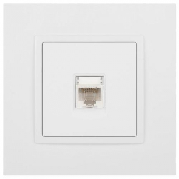 Розетка компьютерная Elegance 14-3107-01М RJ45 матов. бел. Эра Б0065763 ТехноИмпульс