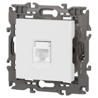 Розетка компьютерная Elegance 14-3107-01М RJ45 матов. бел. Эра Б0065763 ТехноИмпульс