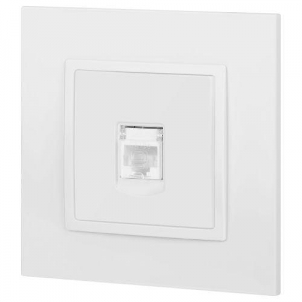 Розетка компьютерная Elegance 14-3107-01М RJ45 матов. бел. Эра Б0065763 ТехноИмпульс